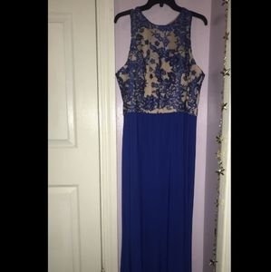 Navy blue prom dress